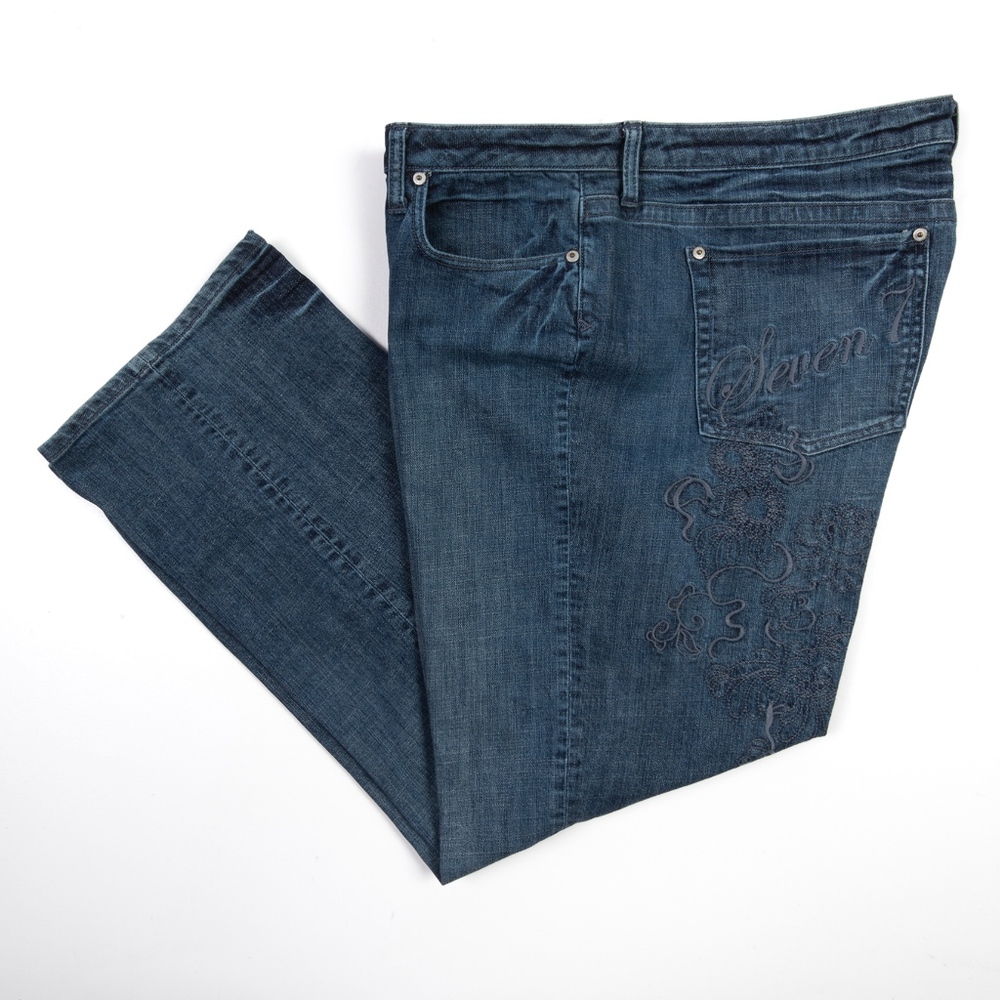 SEVEN7 Jeans Womens Plus Size 22 Mid Rise NWOT - Picture 8 of 8